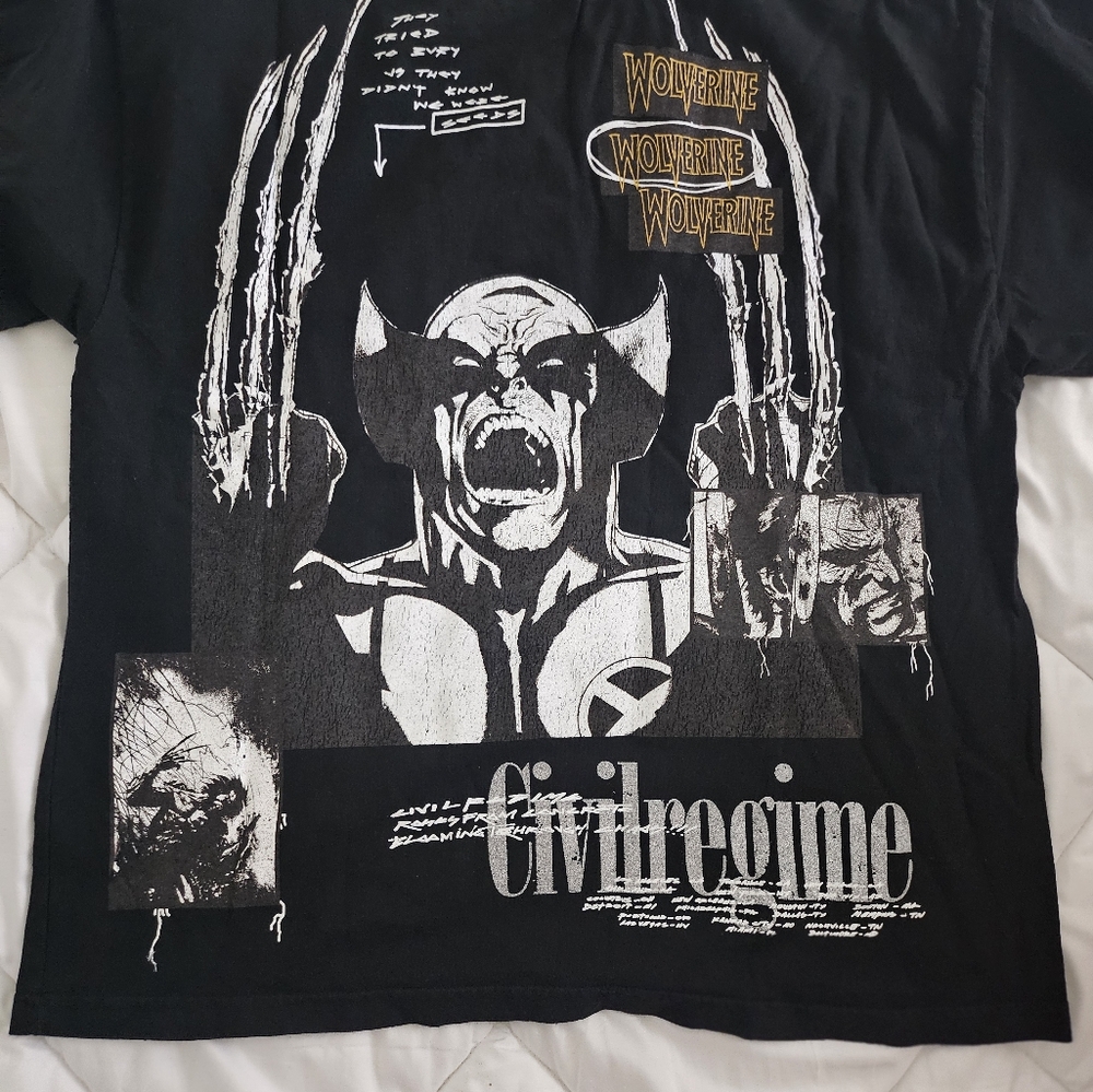 Civil Regime Black Marvel Graphic Short-Sleeve Tee